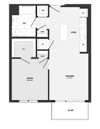 1 bedroom 1 bath A at Coda at Bryant Street, Washington, DC