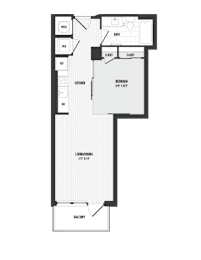 1 bedroom 1 bath D at Coda at Bryant Street, Washington, DC 20002