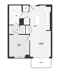 1 bedroom 1 bath F at Coda at Bryant Street, Washington, DC