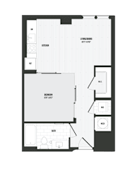 1 bedroom 1 bathroom H at Coda at Bryant Street, Washington, DC