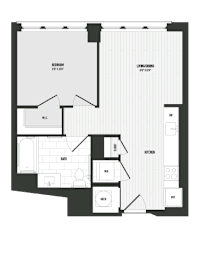 1 bedroom 1 bathroom O at Coda at Bryant Street, Washington DC