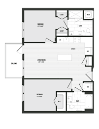 2 bed 2 bathroom P at Coda at Bryant Street, Washington DC