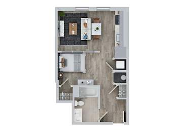 1 BED 1 BATH A at Jayde Parkside Apartments, Washington, DC