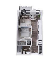 A3A Floor Plan at The Stevedore, Tampa, FL