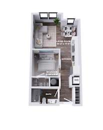 A5A Floor Plan at The Stevedore, Tampa Florida