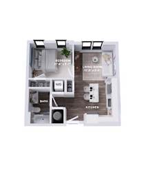 A7A Floor Plan at The Stevedore, Tampa, FL