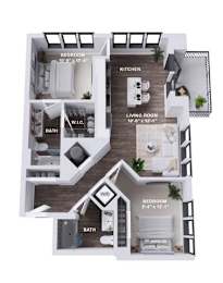 B2B Floor Plan at The Stevedore, Tampa Florida