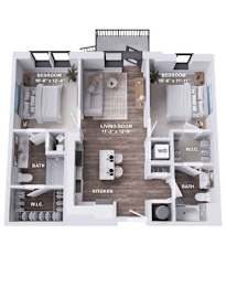 B4B Floor Plan at The Stevedore, Tampa, FL 33605