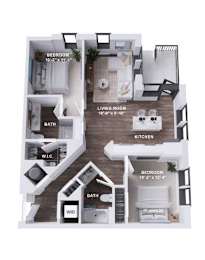 B6B Floor Plan at The Stevedore, Tampa