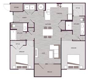 B1G Floor Plan at The Aster Cary, Cary