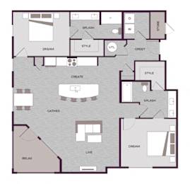 B5M Floor Plan at The Aster Cary, Cary North Carolina
