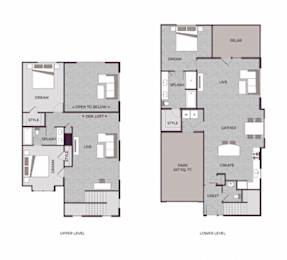 T3 Floor Plan at The Aster Cary, Cary, NC 27519