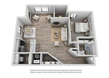 Calypso Floor Plan at Compass at City Center, Virginia, 23606