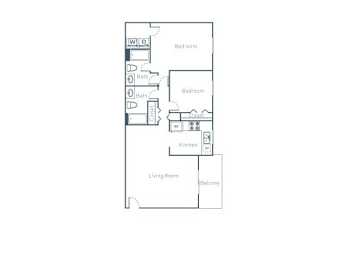 B4 Floor Plan at The Pointe at Midtown, Raleigh, 27609
