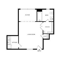 Studio 1 at Empire Apartments, Washington, DC 20006