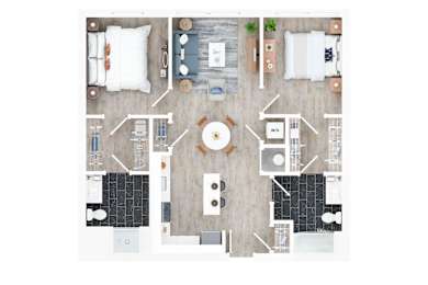 3 bed 2 bath B at Jayde Parkside Apartments, Washington, Washington DC