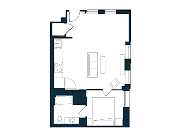 A1A Floor Plan at The Residences at St. Elizabeths East, Washington, DC