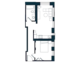 A3A Floor Plan at The Residences at St. Elizabeths East, Washington, DC 20032