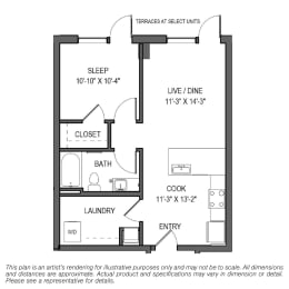 the plan of the floor plan for our apartment
