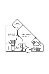 1B Floor Plan