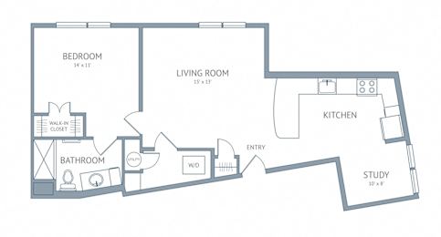 Escher one bedroom one bathroom