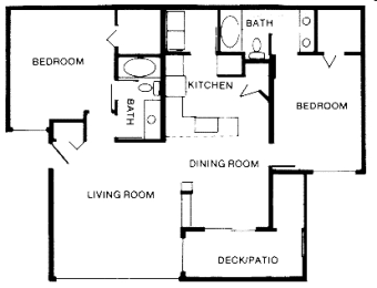 a floor plan of a house with a living room and a dining room