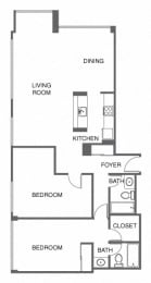 a floor plan of a house