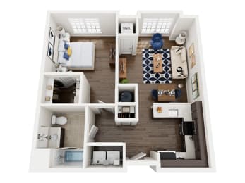 A-1 floor plan. at 221 Bergen, Harrison, 07029