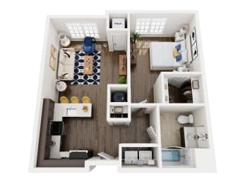 B-1 floor plan. at 221 Bergen, Harrison, 07029