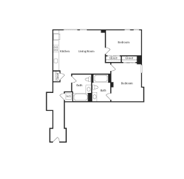 bedroom floor plan | the social at stadium walk apartment homes for rent in ft collins co