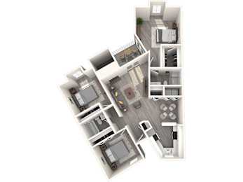 3 bedrooms 2 baths
