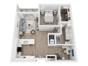 a floor plan of a 3 bedroom apartment