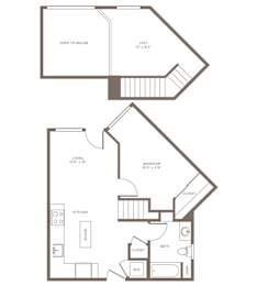 A black and white image of a house floor plan.