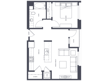 A4 Floor Plan at Altana, Glendale, CA