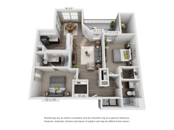 2 Bed 2 Bath