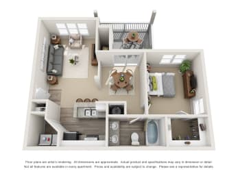 One Bedroom One Bathroom