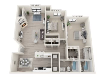 a floor plan of a 1 bedroom192 sq ft studio