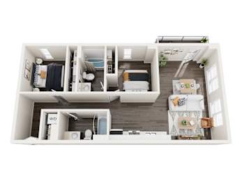 B1 Floor Plan at Axle, Seattle, 98119