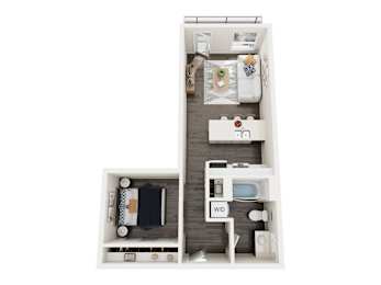 OA4 Floor Plan at Axle, Seattle, 98119
