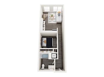 OA2 Floor Plan at Axle, Seattle, WA 98119