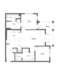 the floor plan of the residence