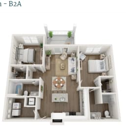 a 1 bedroom floor plan | apartments in boston