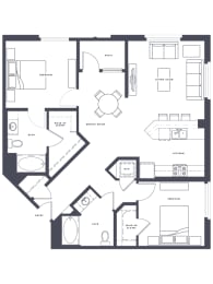 B4 Floor Plan at Altana, Glendale, 91203