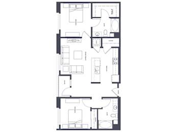 B5 Floor Plan at Altana, Glendale, California
