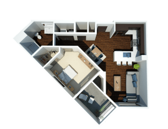 A1 one bedroom one bathroom