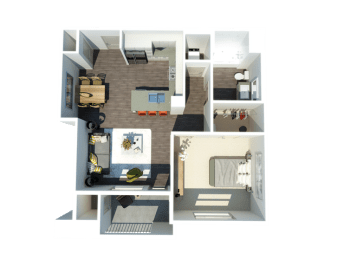 A2 one bedroom one bathroom