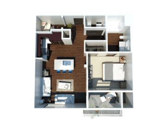 A3 one bedroom one bathroom
