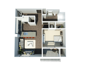 A4 one bedroom one bathroom