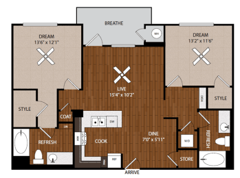 B11 two bedroom two bathroom