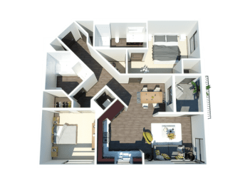 B2 Two bedroom two bathroom